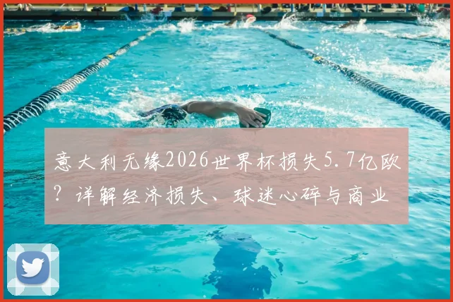 意大利无缘2026世界杯损失5.7亿欧？详解经济损失、球迷心碎与商业冲击
